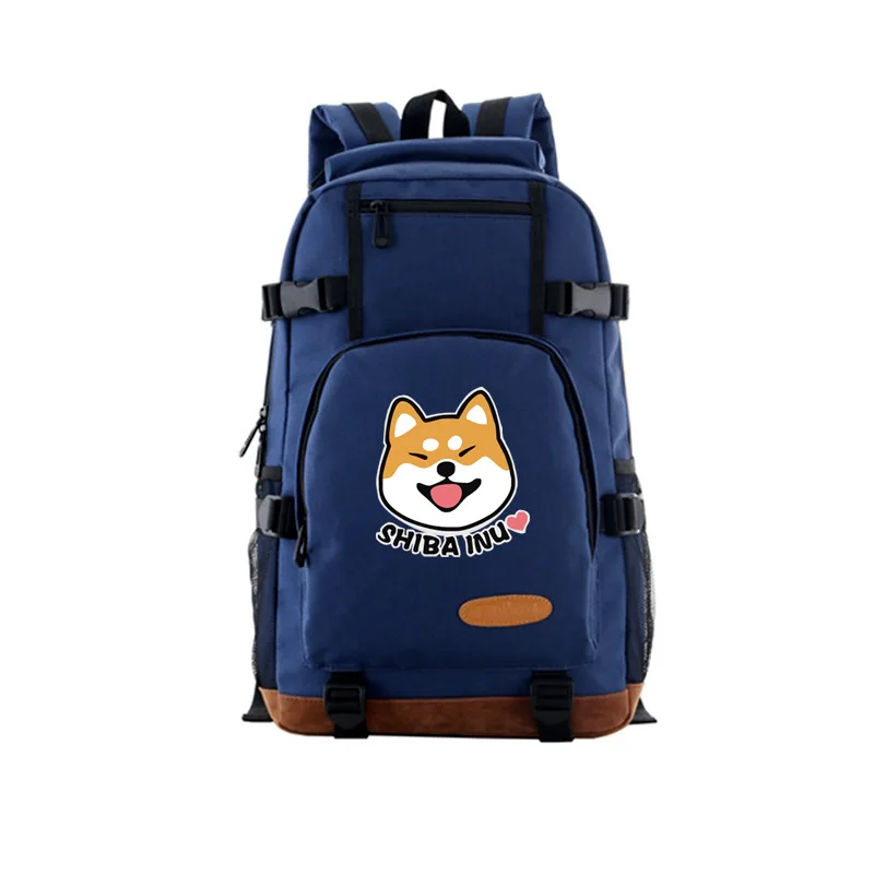 

Shiba Inu Corgi Dog Doge Bookbag Laptop Backpack Students School Bags for Teenager Boys Girls Mochila Feminina Black Backpack