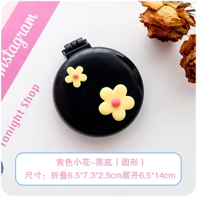 Light Pink Откидная складная Массажная расческа для детей, милая воздушная подушка, массажная расческа, мини карманное зеркало для макияжа, двойного назначения - Цвет: Light Pink