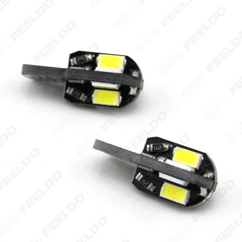 FEELDO 2 шт. T10 194 168 W5W 5730SMD 8LED Canbus безошибочные Автомобильные Боковые светодиодные