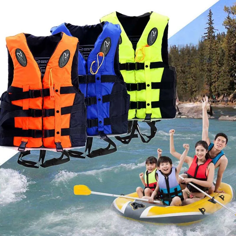 

New Adult Children's Professional Life Jacket Drifting Sports Life Jacket Reflective Adjustable Vest Jacket With Whistle