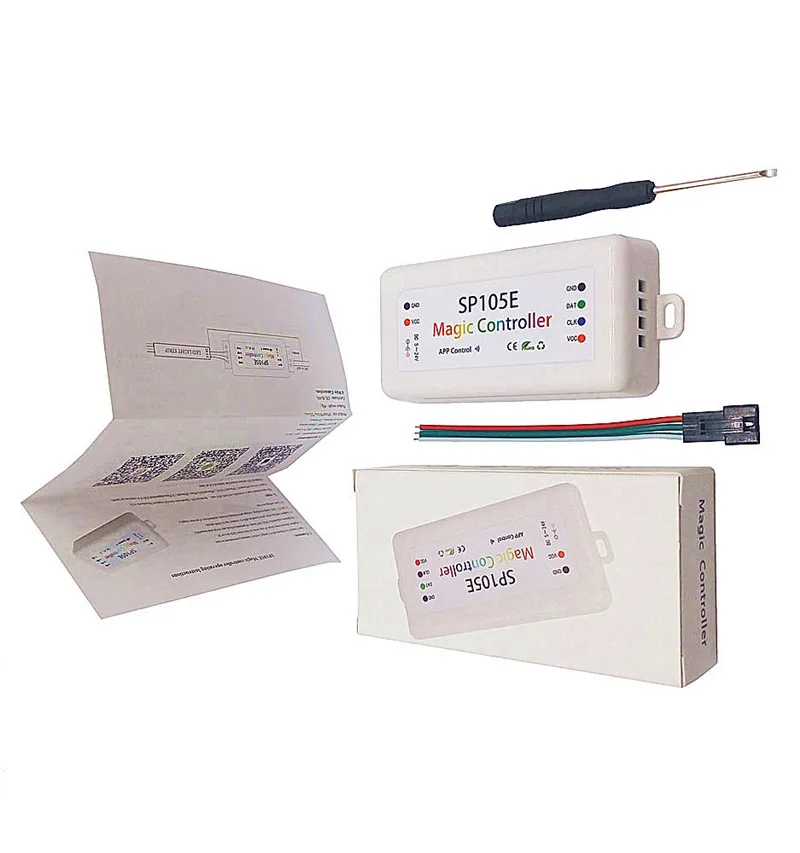Контроллер светодиодной ленты SP105E/SP106E/SP107E/SP108E/SP110E для WS2812 SK6812 WS2811 Волшебная Светодиодная лента