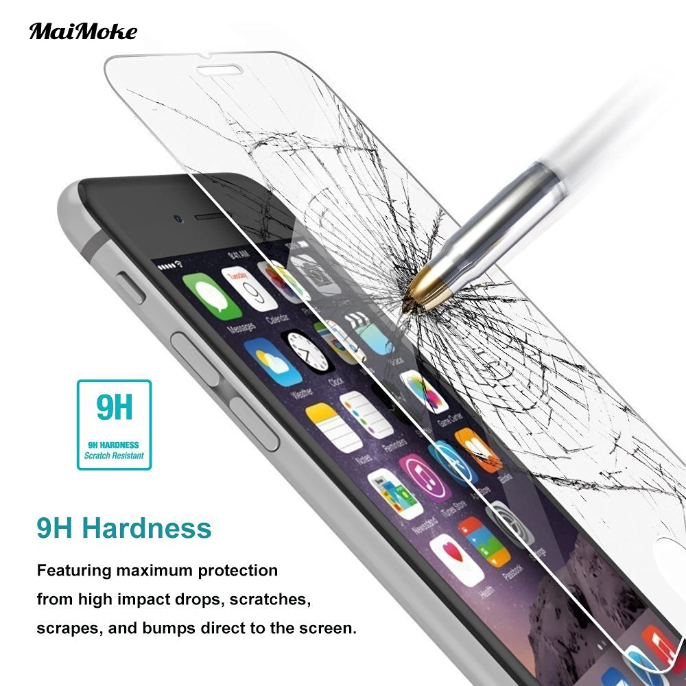 Новая закаленная пленка 0 3 мм 2.5D для iphone 7 Защитная мембрана H9 5 5S SE 6 6S Plus