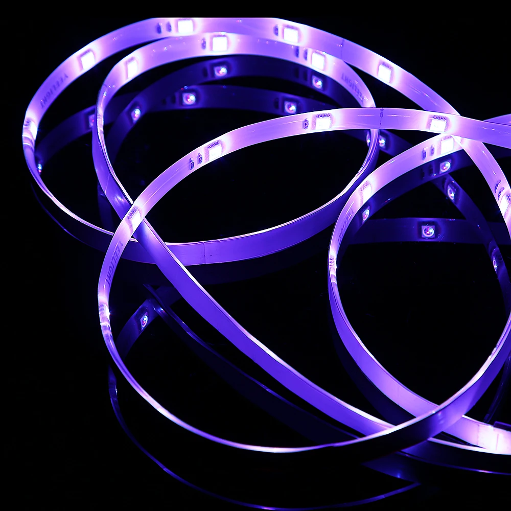 Yeelight 2 м ЕС штекер RGB светодиодный WiFi смарт-лайтстрип для Alexa Google домашний помощник для приложения интеллектуальные сцены