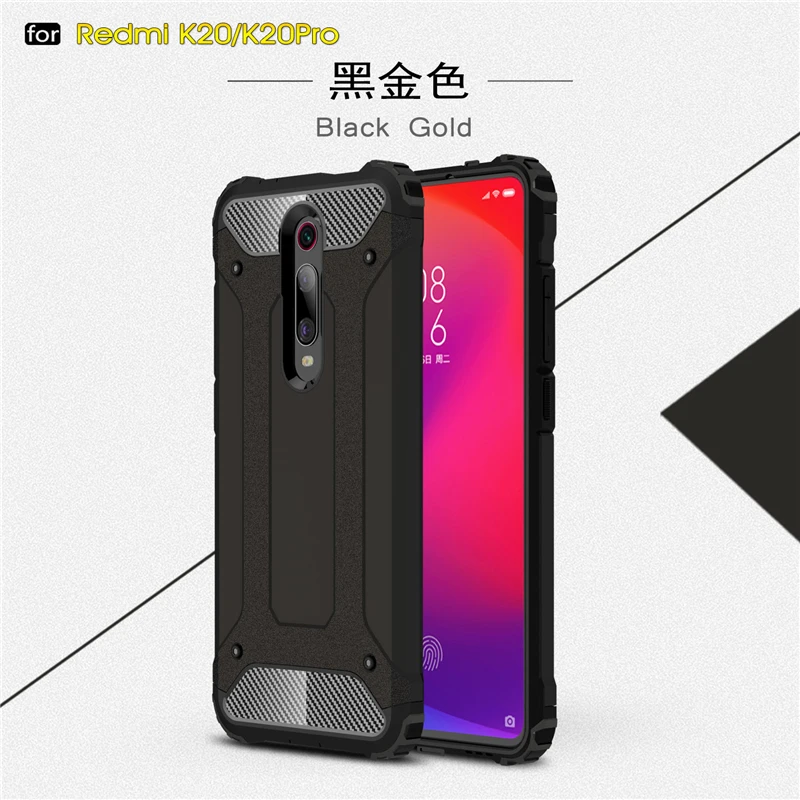 Чехол для Xiaomi Mi 9T Pro силиконовая резиновая броня жесткий чехол из поликарбоната