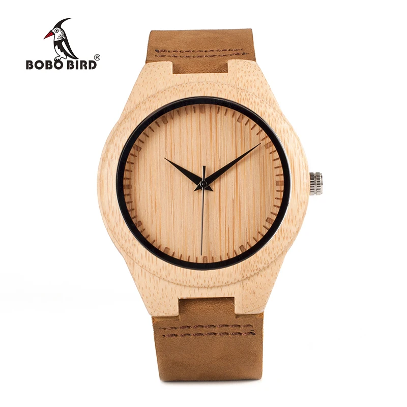 BOBO BIRD WF18 Miyota Move мужские наручные часы из мягкой кожи классические бамбуковые деревянные часы для мужчин и женщин деревянная подарочная коробка