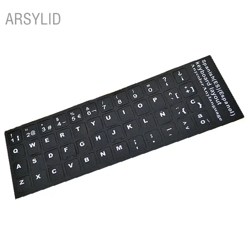 2 шт. суперпрочные наклейки для клавиатуры на испанском языке|keyboard stickers|sticker
