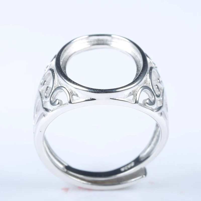 Обручальное кольцо изящное ювелирное изделие искусственное серебряное с