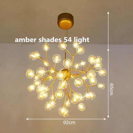 amber 54 light Современные двойные стеклянные абажуры G4 светодиодные подвесные лампы, подвесные светильники для гостиной, подвесные лампы - Цвет корпуса: amber 54 light