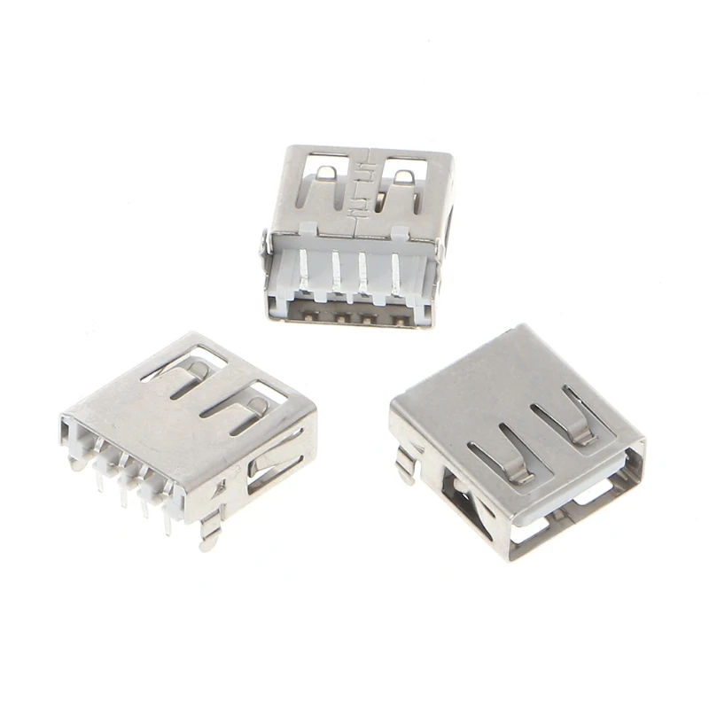 10 шт. USB 2 0 4 контактный разъем типа A G54 фута 90 градусов|Соединители| |