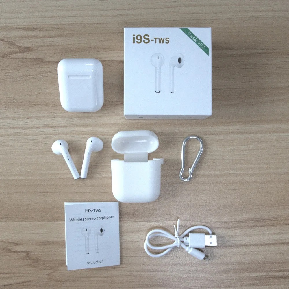 2019 i9s TWS Беспроводной наушники мини Bluetooth V4.2 стерео гарнитура для Iphone 7 plus/Iphone 6s 6 plus