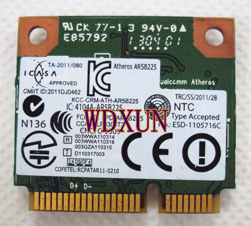 Pci-e AR5B225 Wi-Fi   Lan-   Dell DW1703 Vostro 470 2420 2710 V1440 1450 1540 1550 DW1703 AR5B225