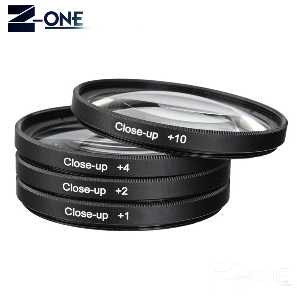 Макрофильтр 49 52 55 58 62 67 72 77 мм для макросъемки 1 + 2 4 10 комплектов UV CPL FLD ND2 8 фильтр