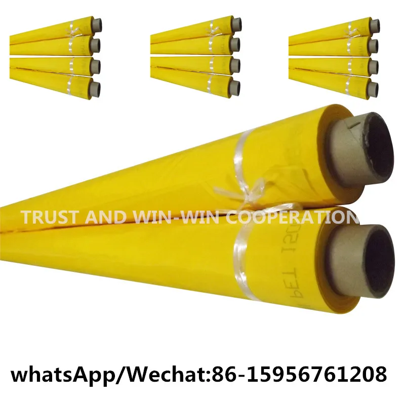 Полиэфирная сетка для трафаретной печати высокого качества моно желтая 90T/230mesh 48um