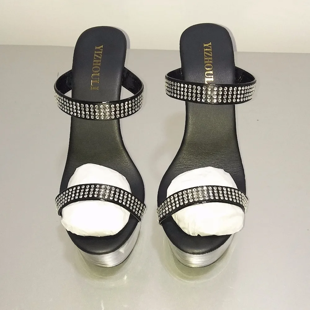 Туфли женские на высоком каблуке 15 см элегантные сандалии гладиаторы платформе