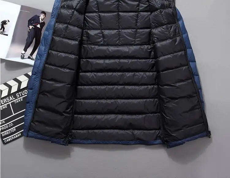 Короткая куртка пальто зимние парки с гусиным пухом капюшоном Теплый Slim Fit