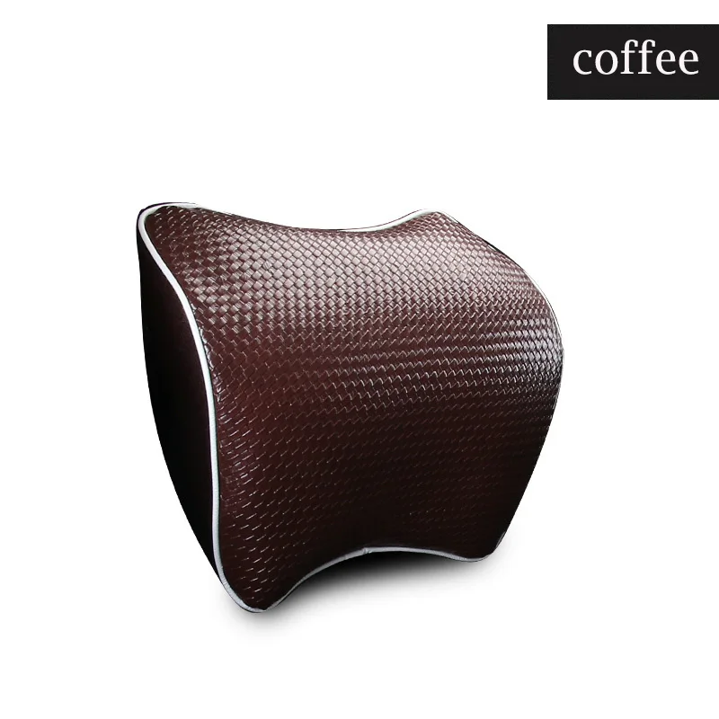 coffee headrest Новейший тренд, подголовник автомобиля, подушка для шеи, подголовник, подушка для водителя с эффектом памяти, полиэфирное синтетическое волокно, мягкие автомобильные подушки - Цвет: coffee headrest