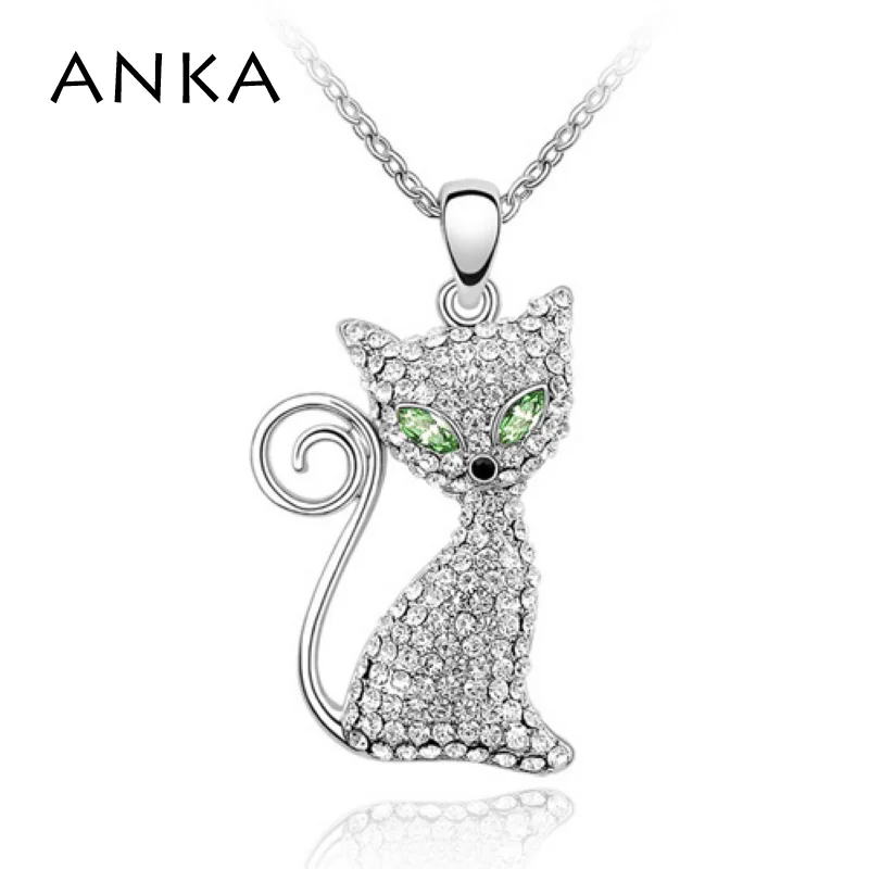 Оптовая продажа розничная модное ожерелье с котом ювелирные изделия кристаллы