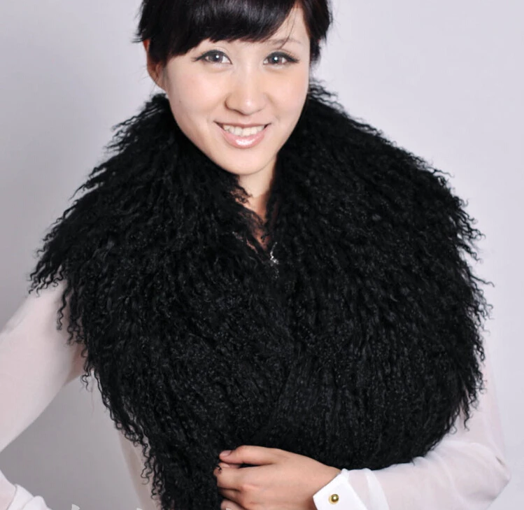 Женский зимний воротник Супер оптовая продажа из натурального монгольского меха