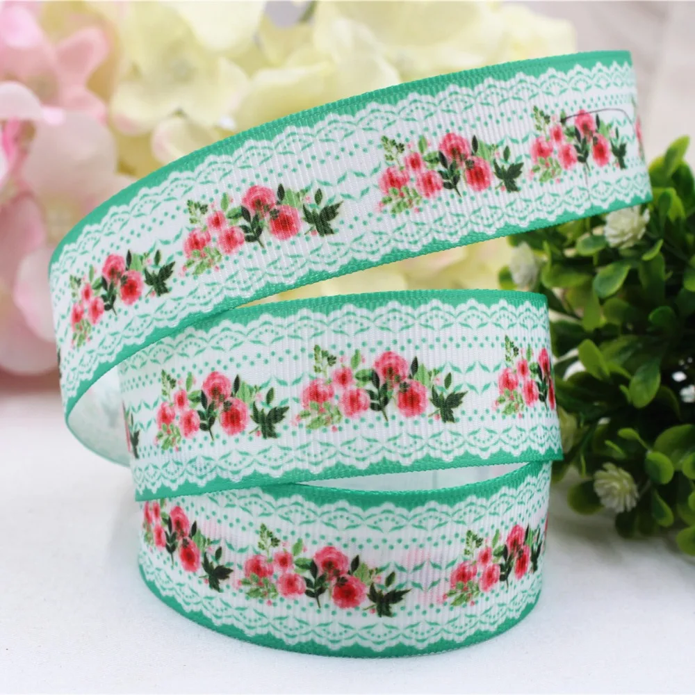 165676, 25 мм классический мультфильм дизайн напечатанная лента, DIY handmadeHair Аксессуары материал свадебный подарок обертывание