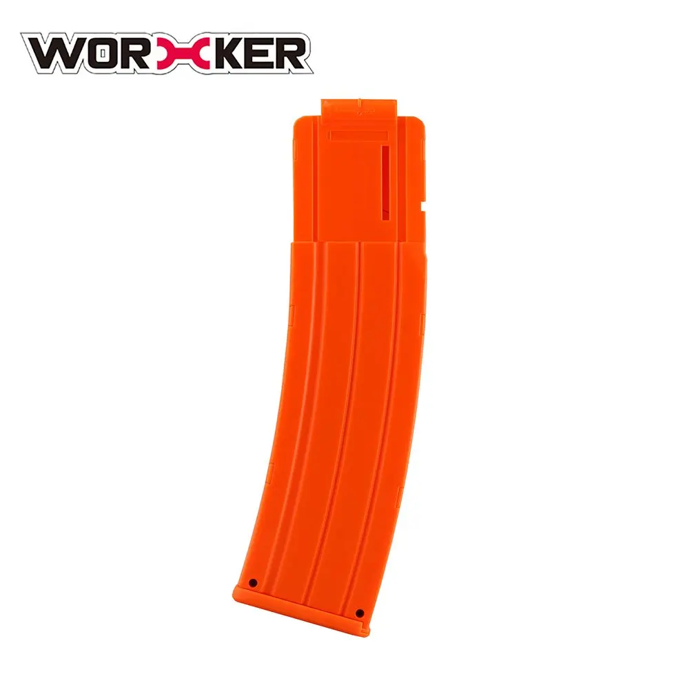 WORKER 22 пули АК модель кривая Мягкая Пуля зажим патрон Дротика Патрон Зажим для Nerf патрон Держатель Журнал Клип игрушечный пистолет Accs