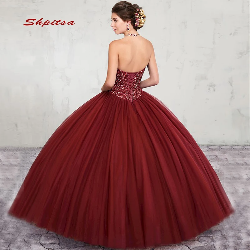 Бальное платье 2021 длинные темно-синие платья для Quinceanera 15 милых 16 пышных бальных