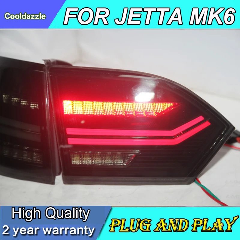 Для Volkswagen New Jetta MK6 Sagitar светодиодный задние фонари 2011 2012 2013 год для AUDI Стиль динамический токарная обработка