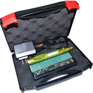 Высокое качество электрическая мини дрель + 30 шт шлифовальная игла + адаптер инструментарий Многофункциональный гравировальный станок набор электрических инструментов