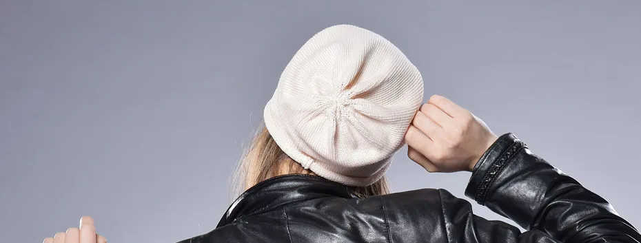 FURTALK Шерсть Девушку Весна Осень Женщины Hat вязание Шапочки Hat Cap для Девочек Громоздкая Сумка Шляпы для Женщины Чулок Hat