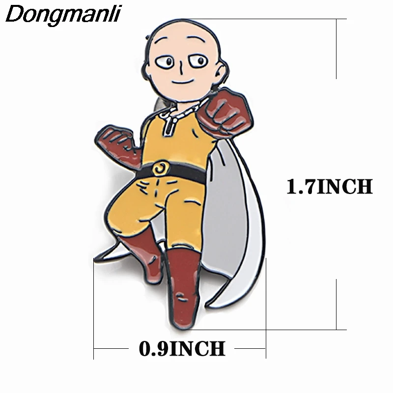 P3786 Dongmanli аниме Сайтама металлические эмалевые броши и искусственные булавки