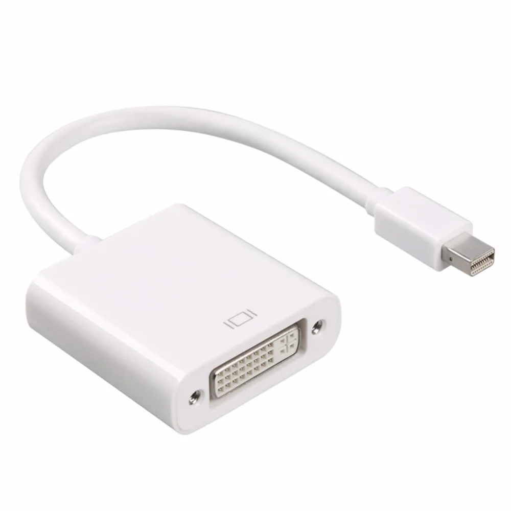 Mini DisplayPort (Совместимость с Thunderbolt 1/2) к DVI 24 + 5 Pin адаптер конвертер Папа мама кабель