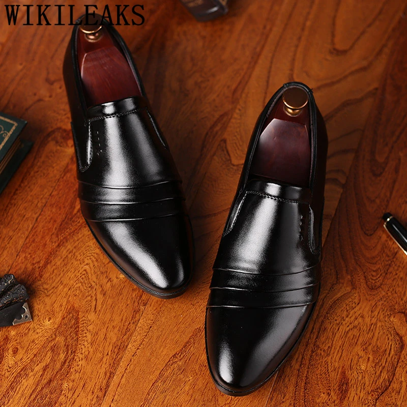 Мужские туфли-оксфорды Wikileaks элегантная модель деловые лоферы без застежек для