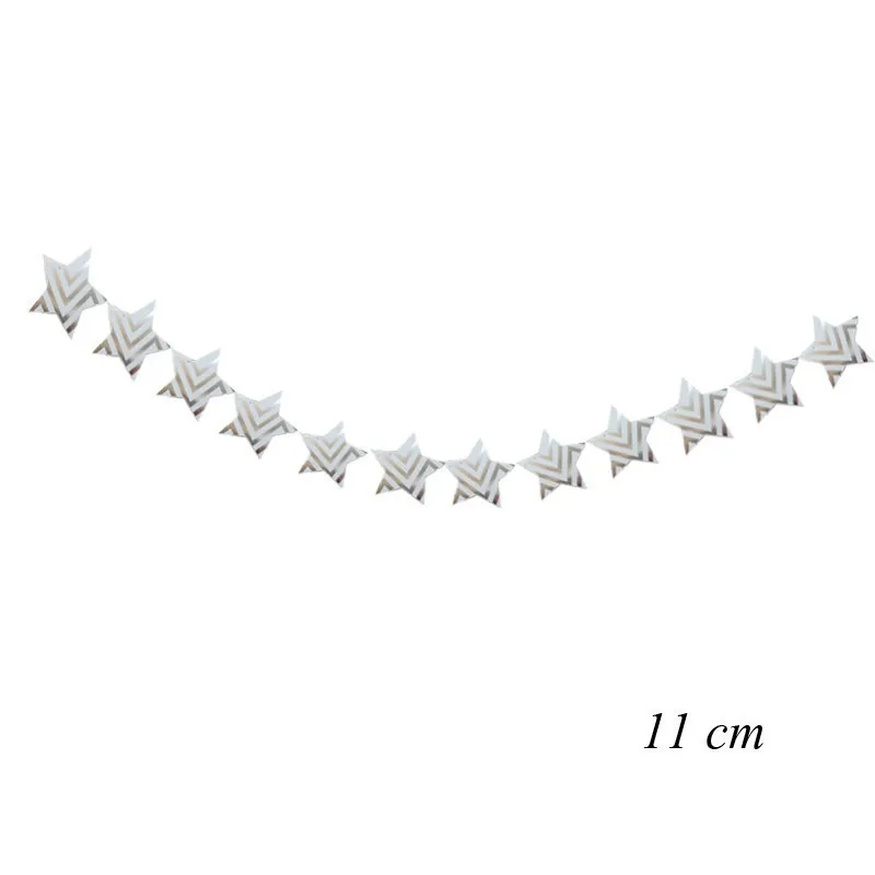Silver Star 1 1 набор серебряных серий баннер с блестками бумага звезда гирлянды металлический шар Рождество С Днем Рождения/Свадебная вечеринка украшения поставки - Цвет: Silver Star 1