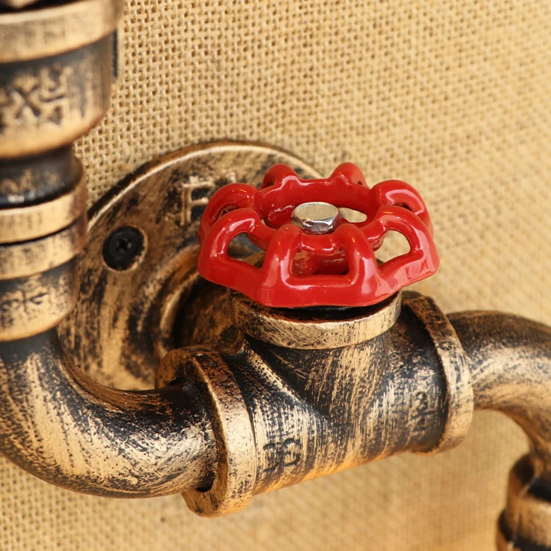 Американская винтажная промышленная настенная лампа 2 светильника