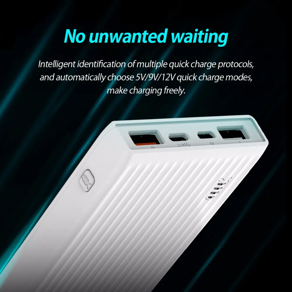 ORICO 10000 мАч Внешний аккумулятор Quick Charge 3 0 внешний BC1.2 три выхода 18 Вт макс зарядное