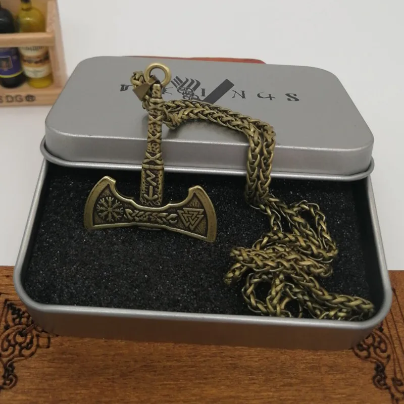 Рукоятка шлем Awe Valknut подвеска в виде топора Neclace Viking Talisman языческие