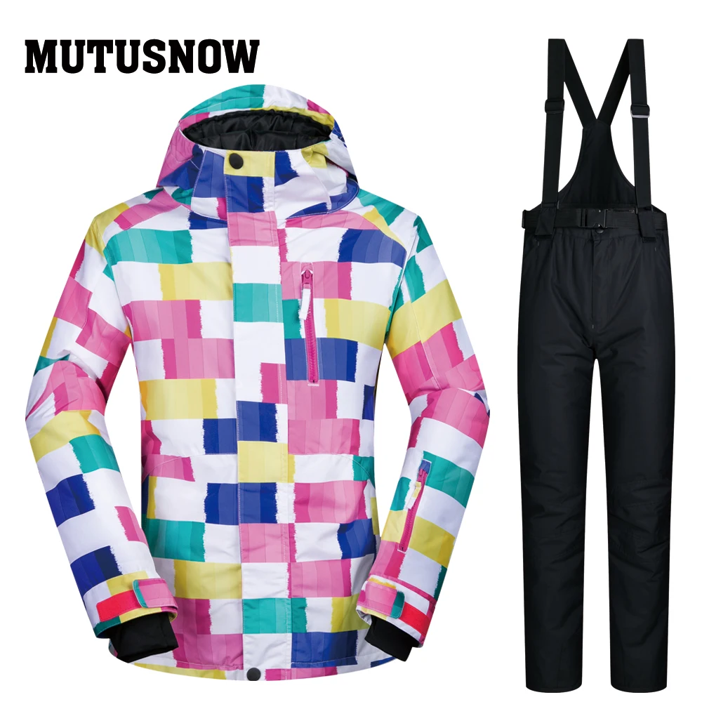 2020 Высококачественная лыжная куртка Женский комплект ветрозащитная