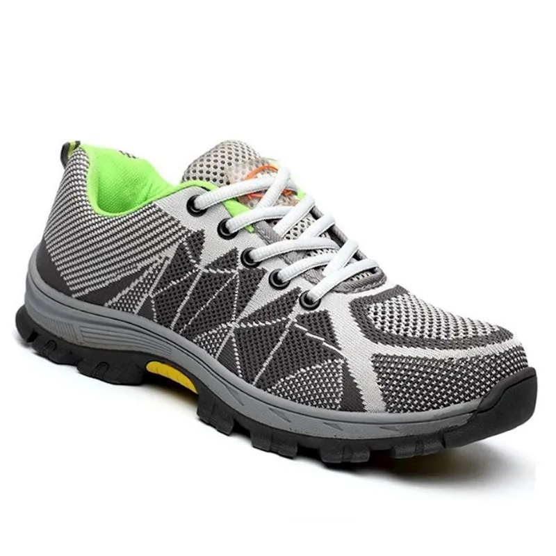 Воздухопроницаемая безопасная обувь мужские легкие летние рабочие сандалии с