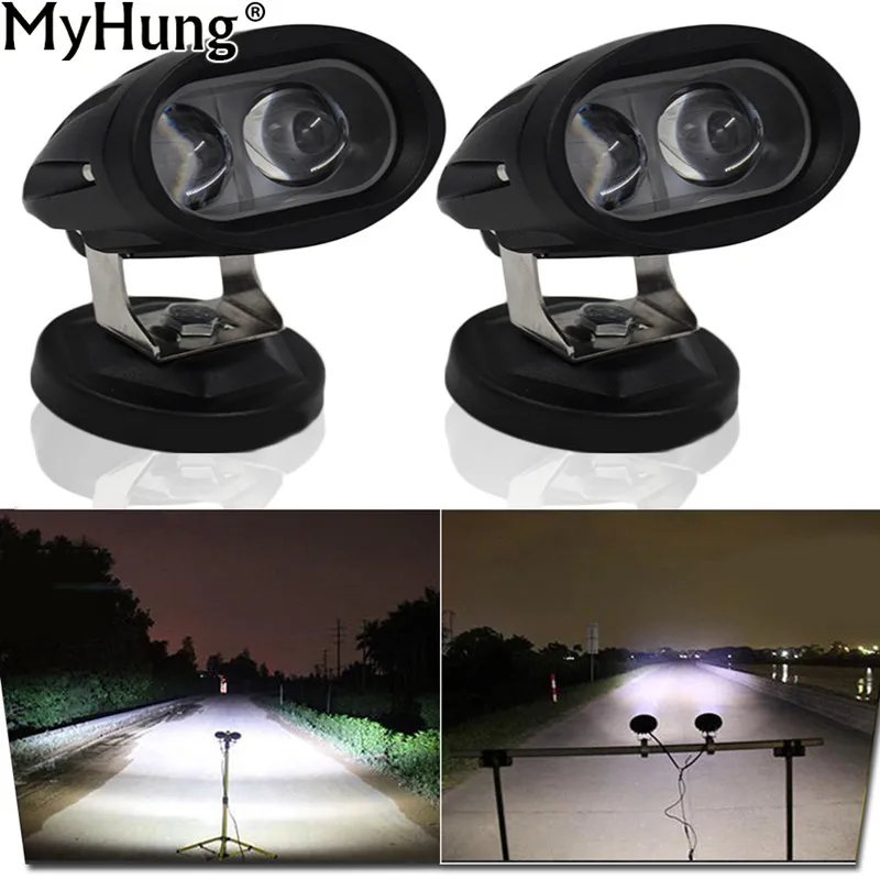 

Car LED 2PCS 20W 4D Chips Work Light Spot Beam SUV Truck Boat Leds Offroad Drive Fog Lamp ATV Car-Styling Auto Accessories