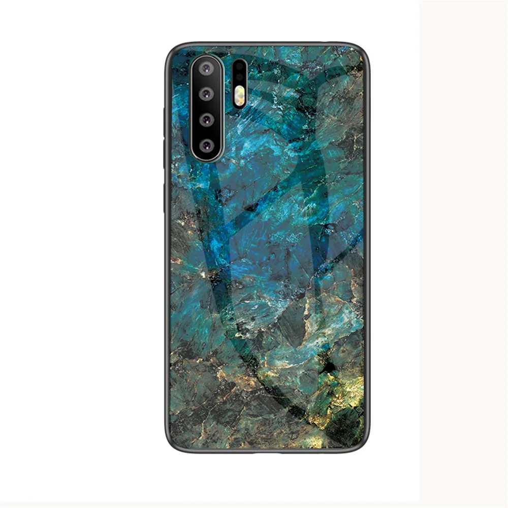 Чехол для телефона huawei P20 P30 Lite Pro Чехол из мраморного закаленного стекла Мягкий силиконовый чехол для huawei Y9 Y7 Y6 Honor 8A 9X чехол - Цвет: Pattern 3
