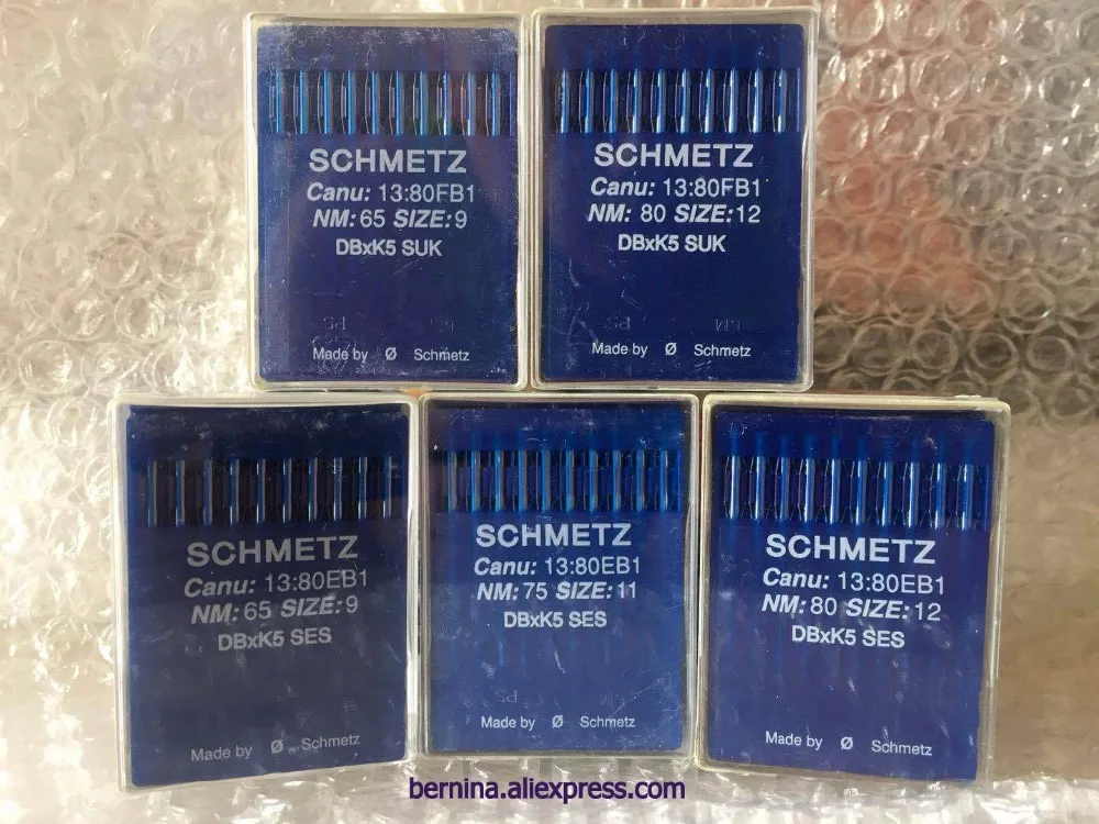 

10 SCHMETZ DBXK5 1738 SES SUK SIZE #9 #11 #12 #14 #16 EMBROIDERY MACHINE NEEDLES for TAJIMA, SWF toyada Happy barudan zsk melco