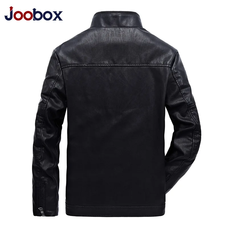 Joobox брендовая одежда мужские кожаные утепленные стильная куртка и пальто