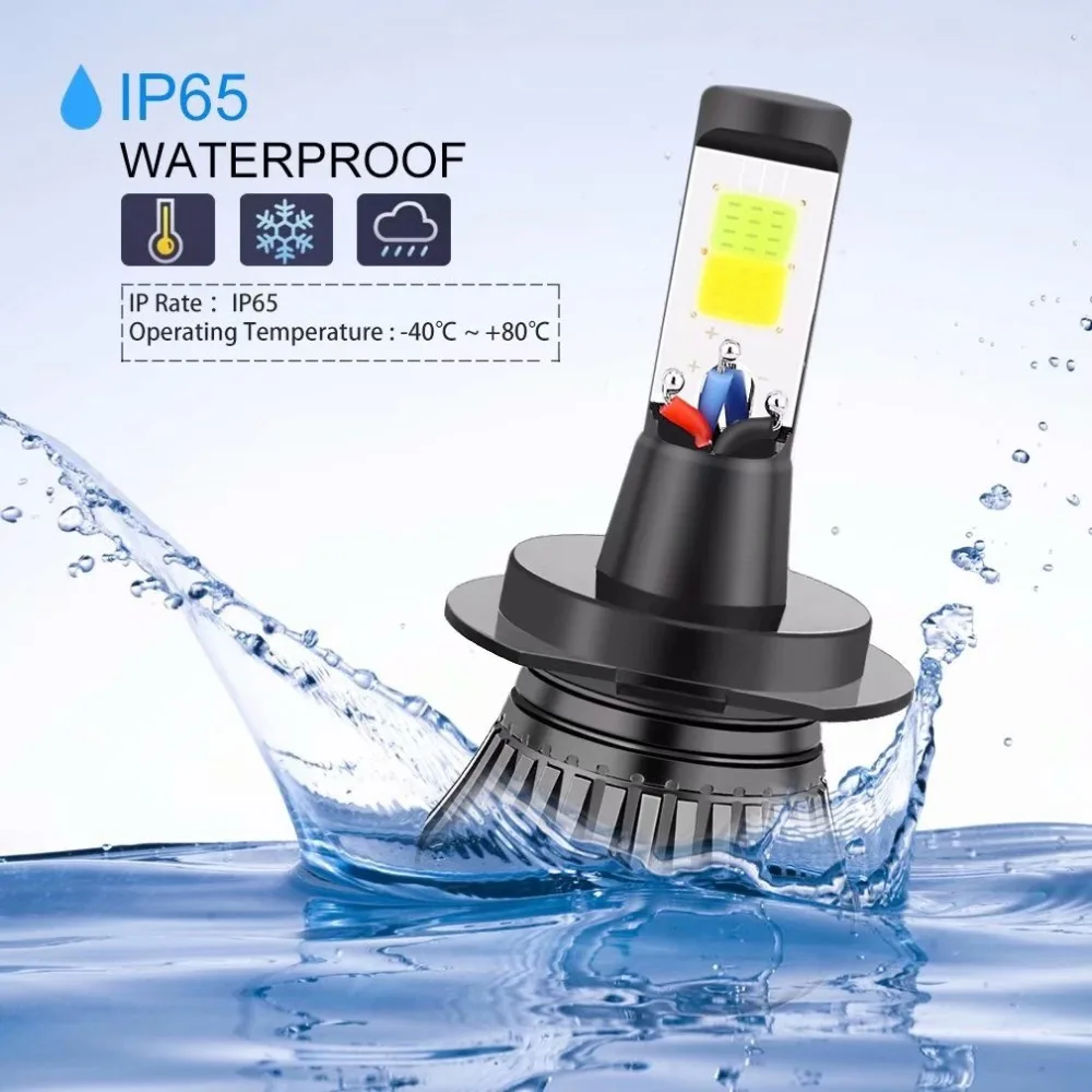 Yimeis 2PCS/Pair H7 Led H1 H3 H4 H8 H11 9005 880 Car Headlight Bulbs Auto Fog Lights White-Yellow Dual Color Lamp Highlight | Автомобили и