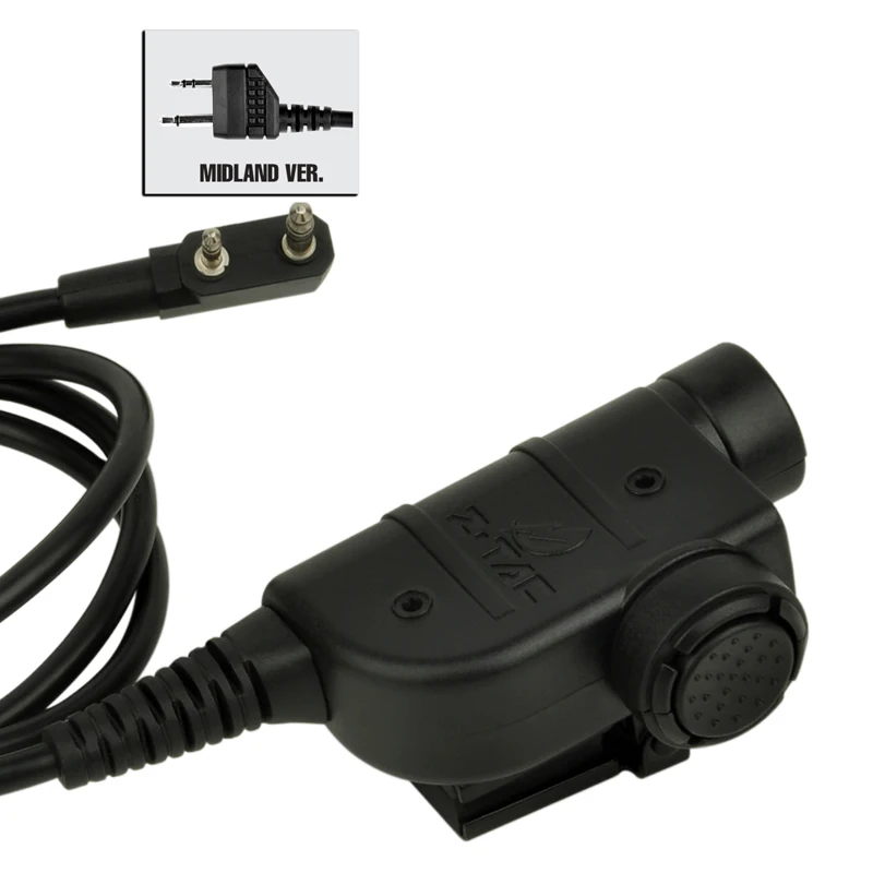 Midland Version SINAIRSOFT Z-TAC Z 115 Z115 тактический U94 PTT Peltor адаптер для Motolora Talkabout/2-way/Kenwood/ICOM/Yaesu/Midland Airsoft - Цвет: Midland Version