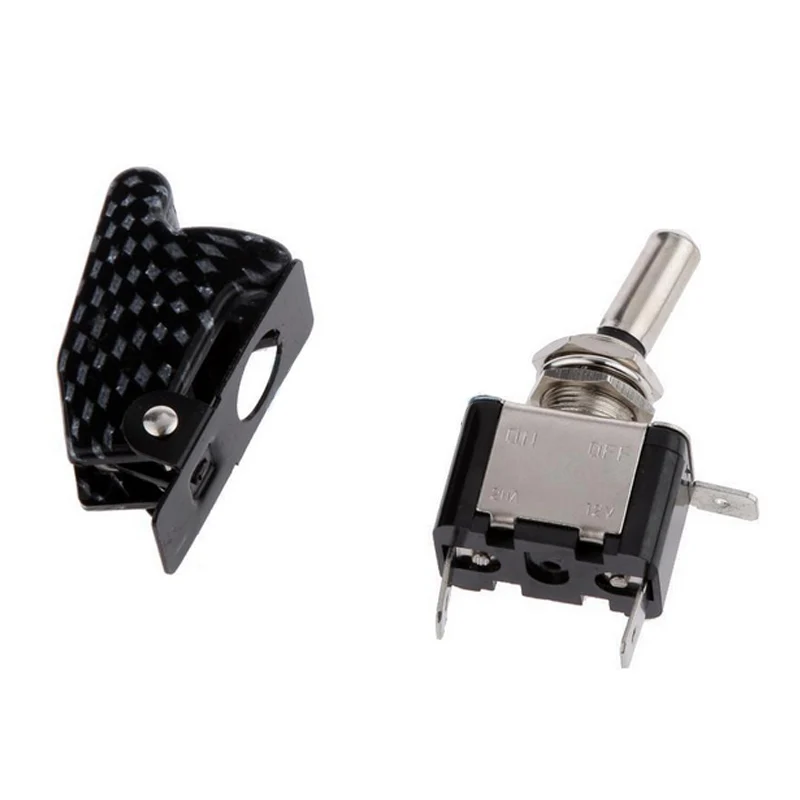 Автомобисветильник светодиодный ПЕРЕКЛЮЧАТЕЛЬ SPST тумблер с защитной крышкой 12 В