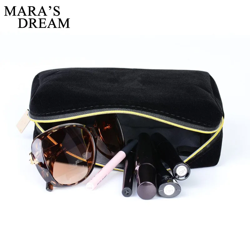 

Mara's Dream Women Cosmetic Cases solid color high quality and large capacity Women storage bag casual simple Women wash bag