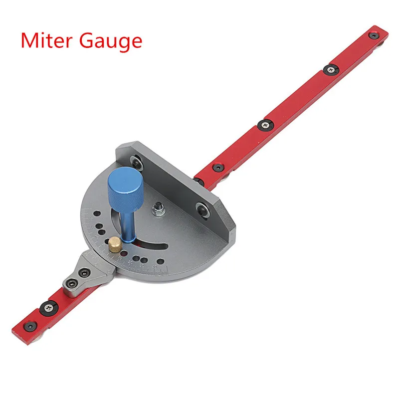 Mite Gauge DANIU 400-1200 мм красный алюминиевый сплав 45 Тип Т-образная деревообрабатывающая Т-образная Торцовочная Дорожка/Настольная пила маршрутизатор Торцовочная машина - Цвет: Mite Gauge