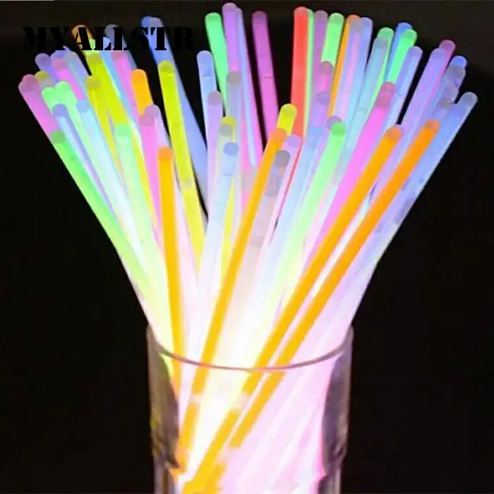 Флуоресцентный светильник светящиеся палочки неоновые браслеты разноцветные