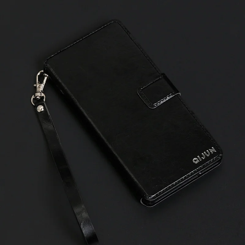 AXD бумажник чехол для Nokia 1 2 2,1 3 3,1 5 5,1 6 6,1 7 плюс Ретро Кожаный флип-чехол с подставкой для Nokia X6 X7 7,1 8 9 чехол - Цвет: Black