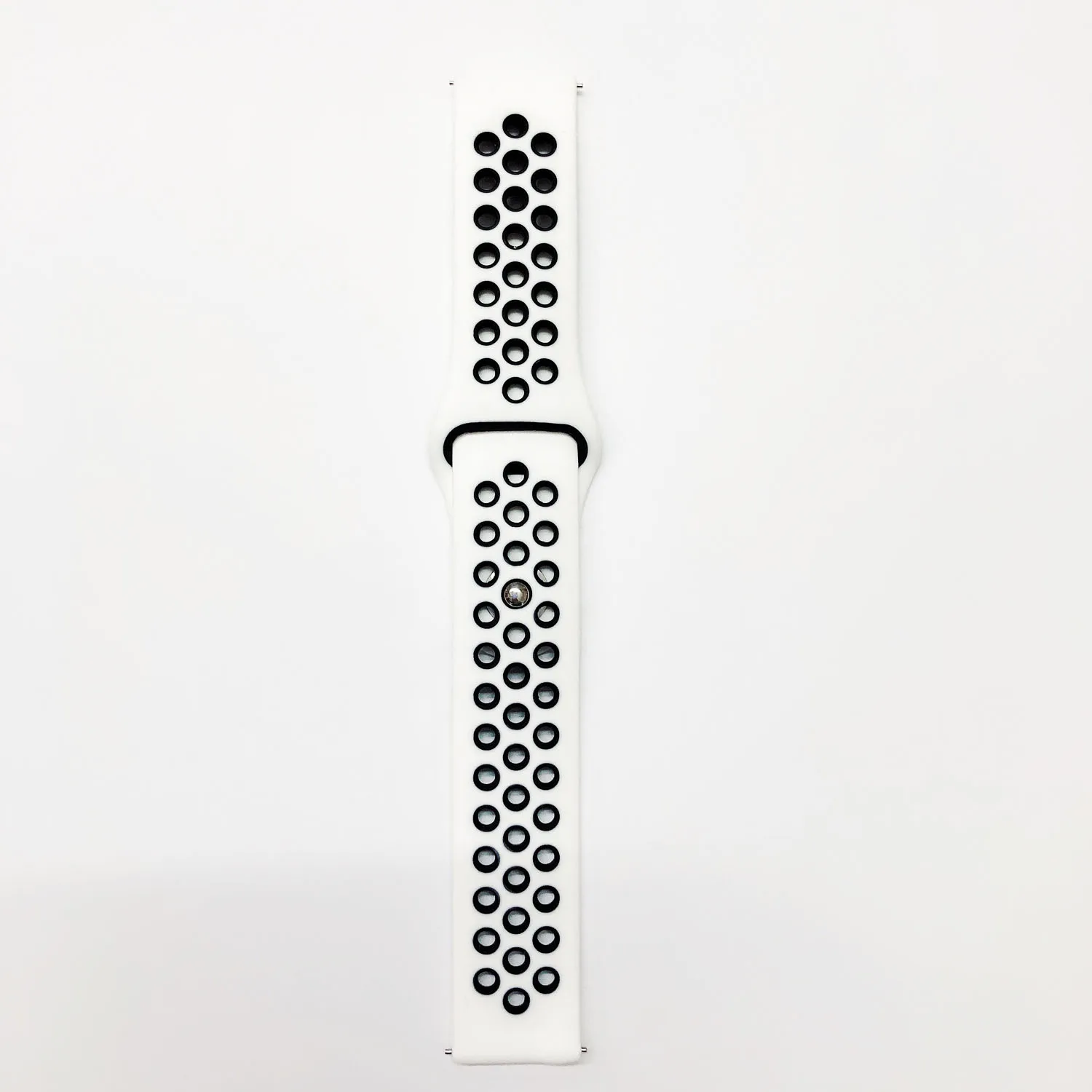 White Black 20 мм/22 мм силиконовым ремешком для samsung Galaxy Watch 46 мм 42 мм длина браслета Шестерни S3 S2 Спорт Frontier классический ремешок для наручных часов для huawei часы GT - Цвет ремешка: White Black