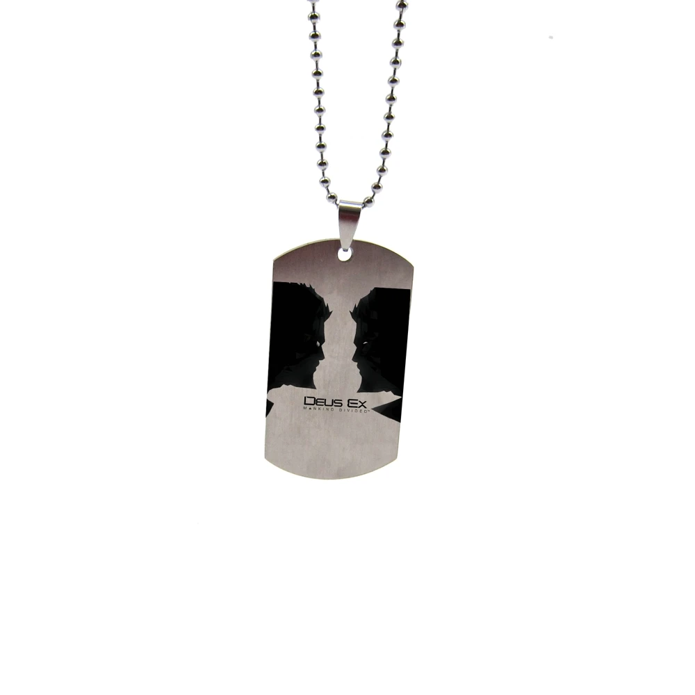 Новая Игра Deus Ex: Mankind Divided ожерелье Adam Jensen Dog Tag подвеска из нержавеющей стали